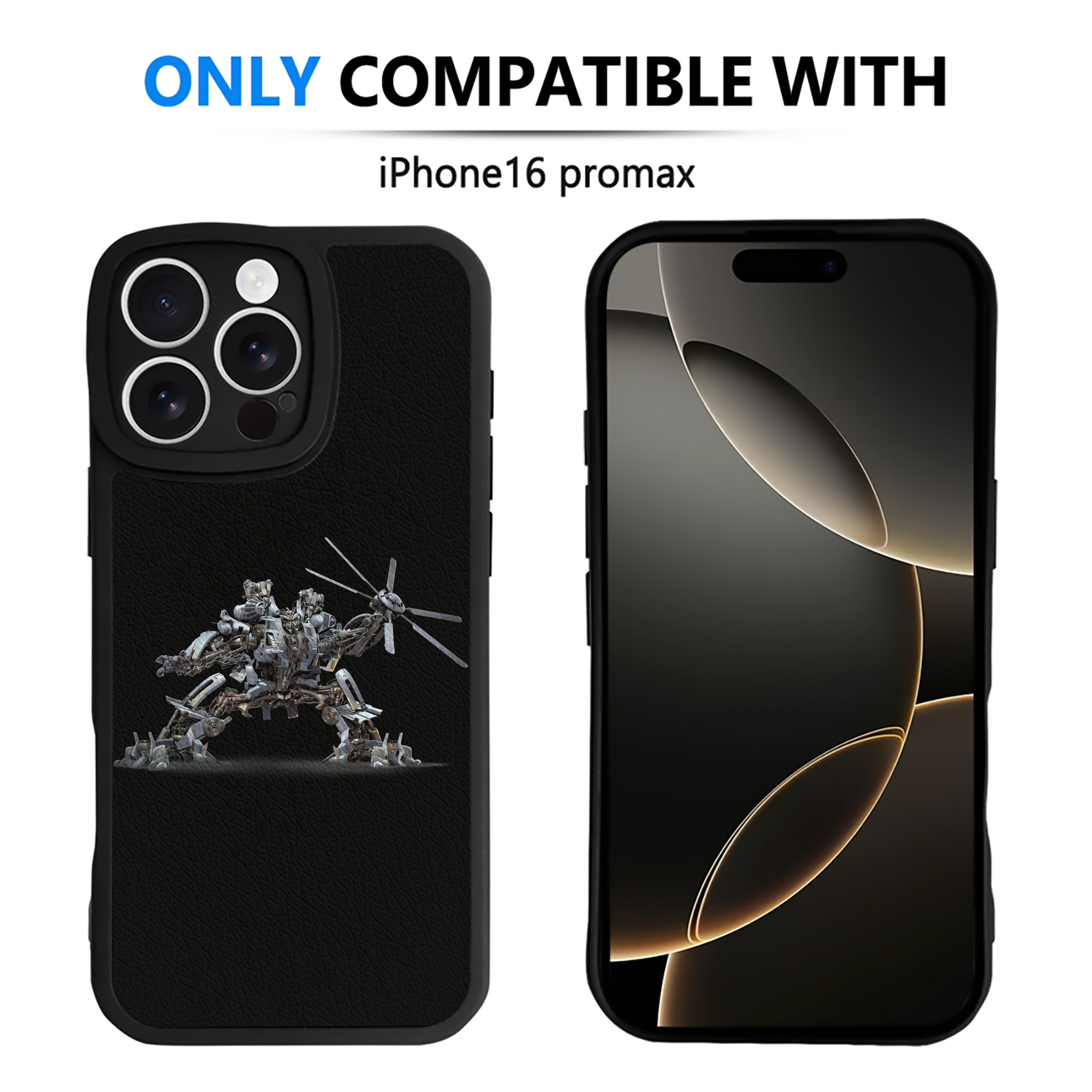 （画像用） Transformers トランスフォーマー 【iPhone 16シリーズ対応】シリコンスマホケース（レザー調） 材質：シリコン